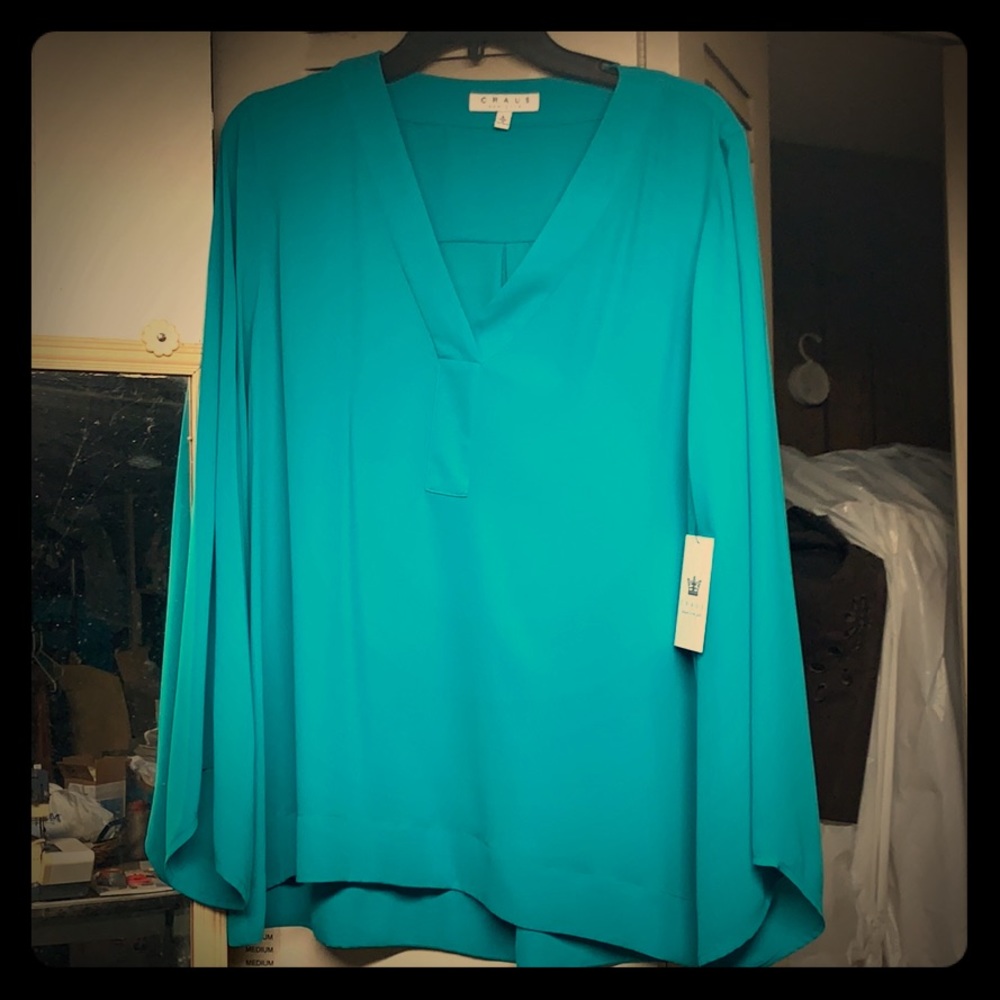 Chaus New York Teal Top